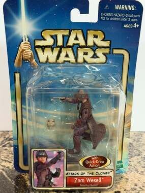 Hasbro Star Wars Episode 2 - Zam Wesell with Quick Draw Action Figure